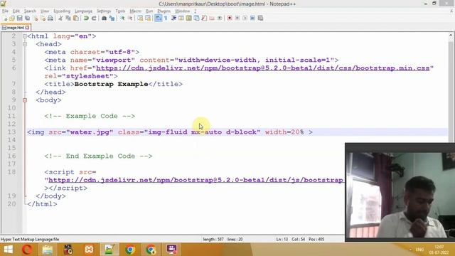 Bootstrap Image Responsive using Image Fluid Class in Bootstrap in Hindi смотреть онлайн