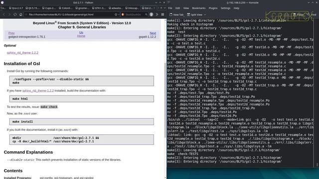 12. Packages 278 to 345 of 996 - How to build Beyond Linux From Scratch (BLFS) 12.0 смотреть онлайн