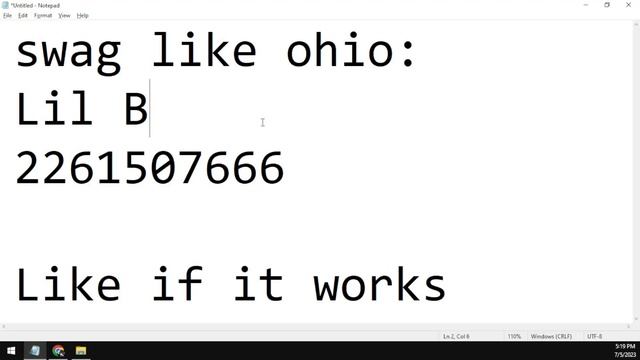 LIL B - SWAG LIKE OHIO ROBLOX MUSIC ID/CODE | JULY 2023 AFTER UPDATE | NO GROUP смотреть онлайн