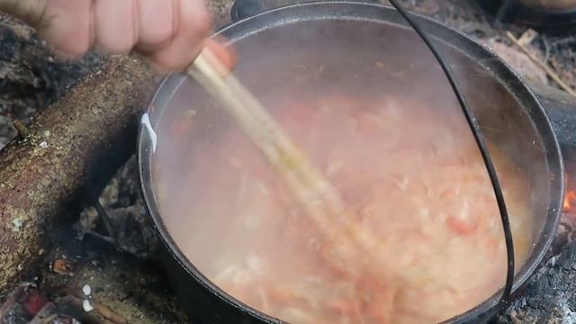 Мясо с апельсинами. Готовим в походе. смотреть онлайн