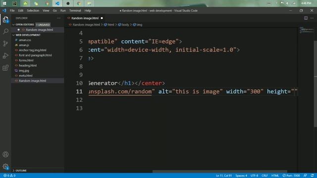 HTML Tutorial: Random Image Generator Website Using Only HTML || Web Development || #6 смотреть онлайн