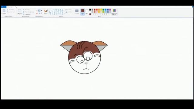 Как рисовать кота в программе Paint (CAT IN PAINT) смотреть онлайн