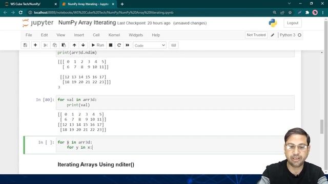 How to Iterate Over NumPy Array| Data Science| Machine Learning | In Hindi смотреть онлайн