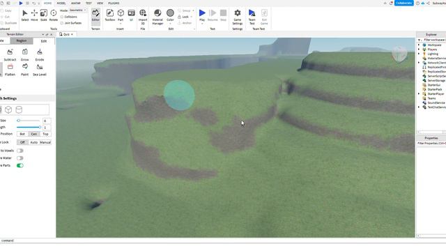 Создание ландшафта в Roblox Studio (Часть 1 - выравнивание поверхностей) смотреть онлайн