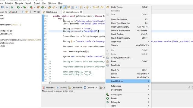 database connection with Java program, using jdbc , creating table and inserting data #java #jdbc смотреть онлайн
