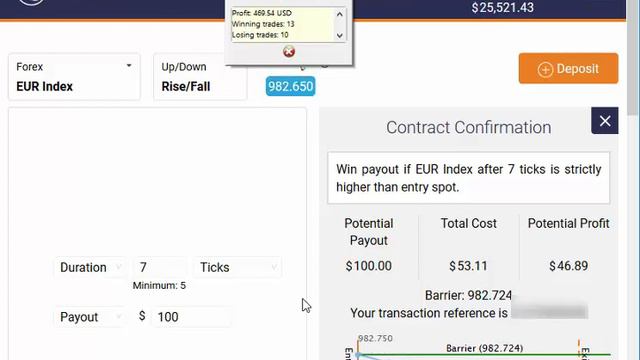 Forex (EUR Index) +$800 USD Automated Trading Binary.com (10.August.2018) REAL ACCOUNT смотреть онлайн