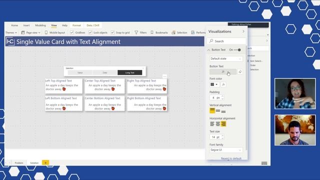 How to Apply Font Alignment to Single Value Cards in Power BI смотреть онлайн