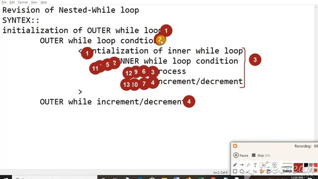 Nested While loop Example Part - 2 смотреть онлайн