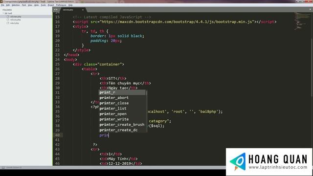 PHP MYSQL cơ bản - Lấy dữ liệu từ Database смотреть онлайн
