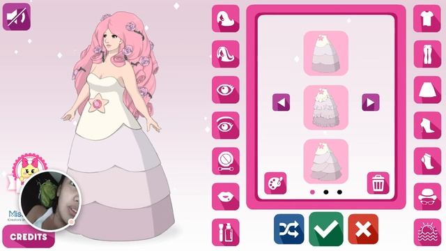 Crystal Gem Rose Quartz Dress Up Game - 2018-07-24 смотреть онлайн