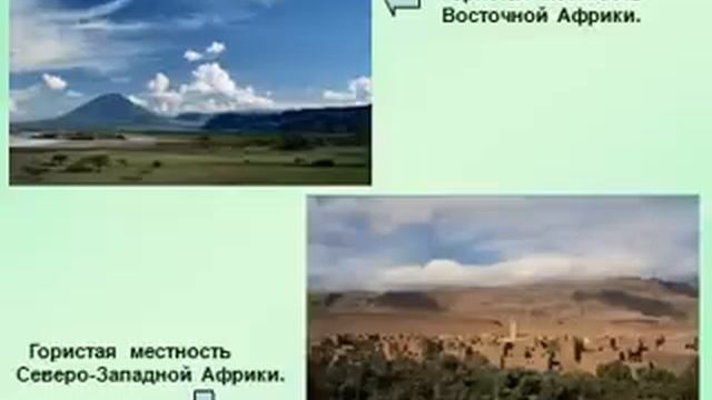 Рельеф Африки