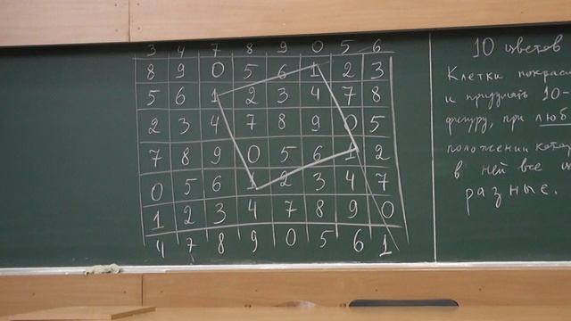156 Раскраска плоскости и многоугольник из 10 клеток, не являющийся прямоугольником смотреть онлайн