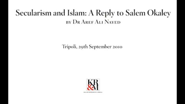 Dr. Aref Ali Nayed on Secularism and Islam: A Reply to Salem Okaley смотреть онлайн
