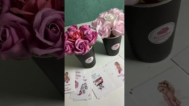 Букет из мыльных роз украшение интерьера #интерьер #декор #decor #dizajn смотреть онлайн