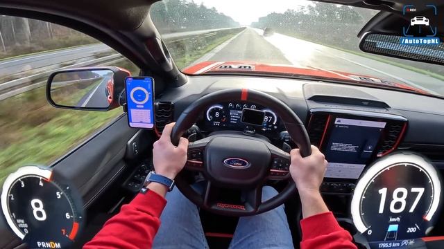 FORD RANGER RAPTOR V6 BiTurbo | SOUND 0-100 1/4 Mile & TOP SPEED смотреть онлайн