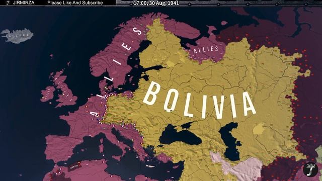 What if Bolivia Existed In Europe - Hoi4 Timelapse смотреть онлайн