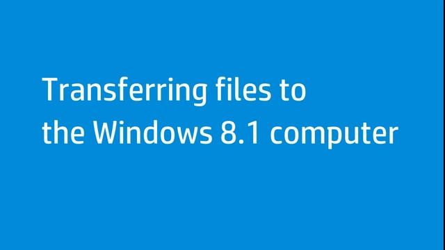 Transferring Information from One Computer to Another Computer Using Windows Easy Transfer | HP смотреть онлайн