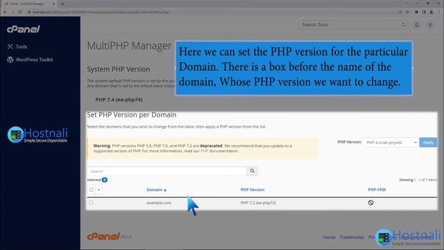 How to Change the PHP Version of your Domain in cPanel смотреть онлайн
