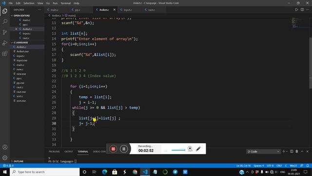 Insertion Sort : JAVA смотреть онлайн