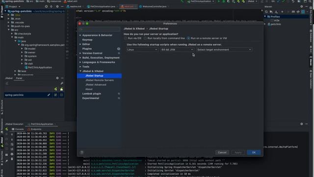 Rebel Remote Server Configuration in IntelliJ IDEA смотреть онлайн