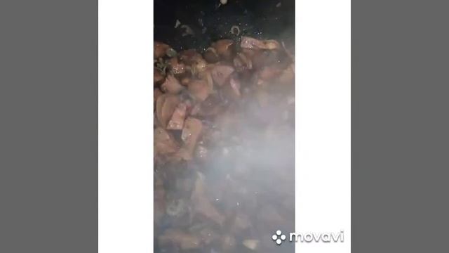 Бараний ливер с овощами. смотреть онлайн