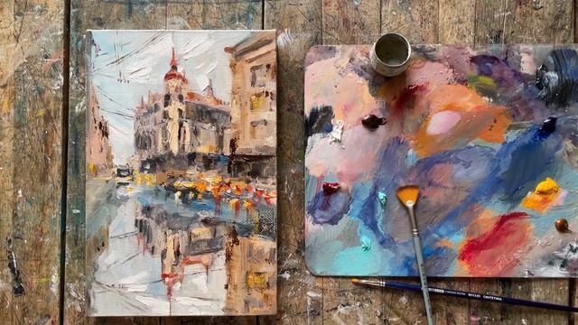 Финишная лессировка?️ Масляная живопись? Художник Анна Гуречкина ??? смотреть онлайн