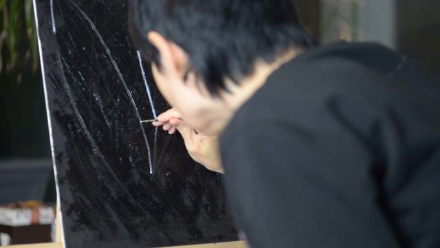 Рисую картину маслом, использую вместо мастихина нож смотреть онлайн