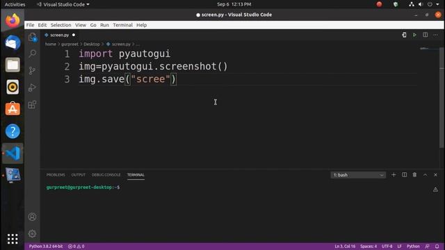 how to take screenshot of the computer screen using python program смотреть онлайн