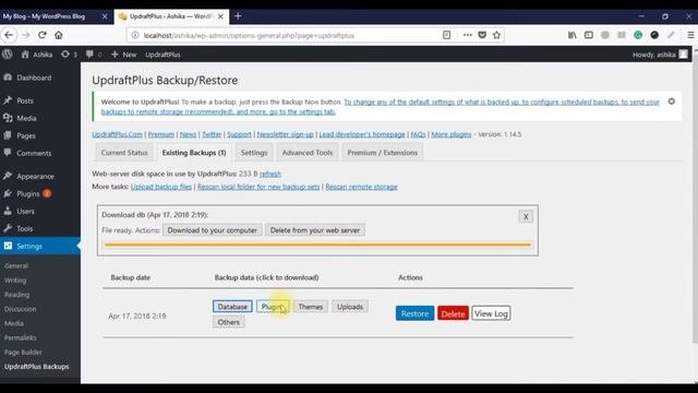 Backup & Export WordPress Website to live Server from Localhost using UpdraftPlus Plugin смотреть онлайн