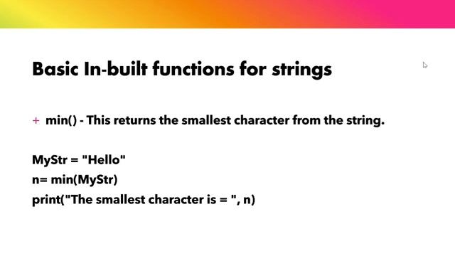 Built-in Functions in Strings | Strings in Python | Python Lectures | смотреть онлайн