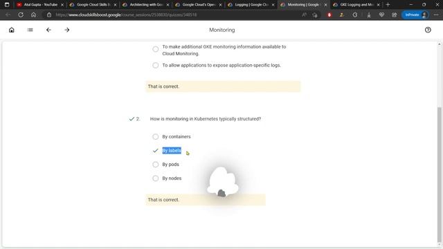 Google Kubernetes Engine (GKE) Logging and Monitoring | Quiz Answers With 100% Accuracy | Atul Gupt смотреть онлайн