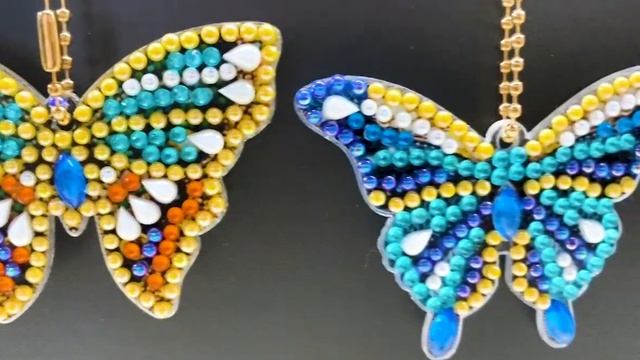 DIY Beautiful Butter diamond painting Keychain смотреть онлайн