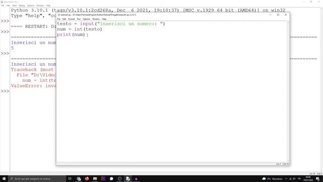 Python Tutorial ITA #17 Gestione degli Errori (Try Except) смотреть онлайн