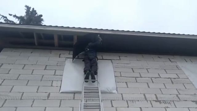 Оформление карнизного свеса и установка торцевой планки, своими руками, апрель2021