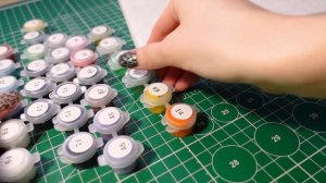 Рисуем картину по номерам с поталью. #asmr