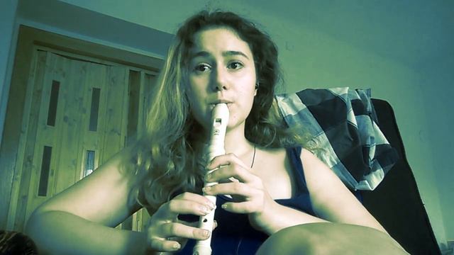 Skyrim - The Song of the Dragonborn / main theme/ by flute/cover/visual learners/acoustic version смотреть онлайн