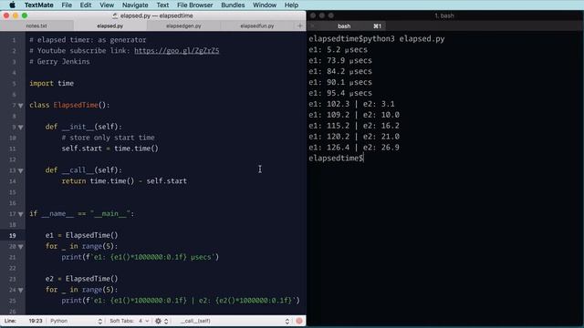 I want elapsed time, use class, generator, or function? смотреть онлайн
