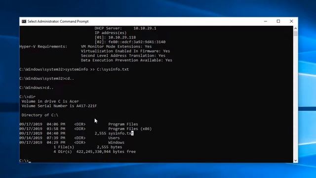 Command Prompt Tutorial - How to Save Command's Output to a File смотреть онлайн