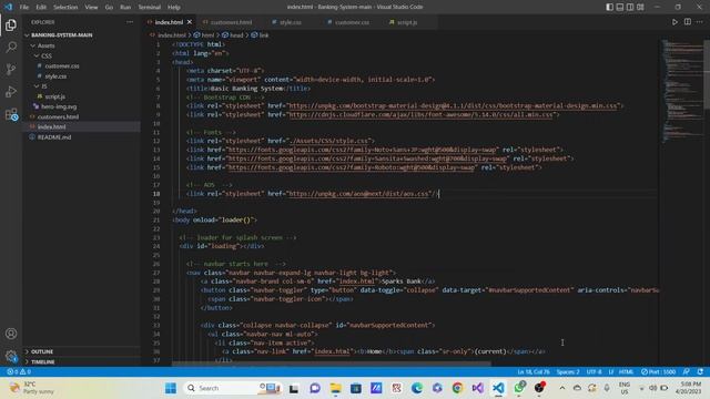 Basic Banking System | Task 1 | The Sparks Foundation | Web Development смотреть онлайн