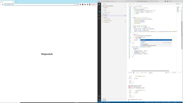 How To Make a Stopwatch App With React Native || React Native For Beginners смотреть онлайн