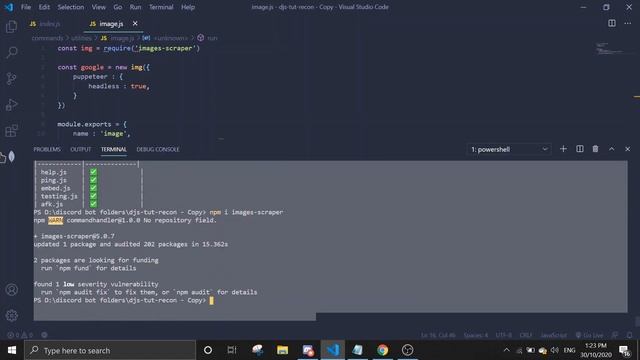 #10 Google Images command, search for images easy tutorial - discord.js v12 смотреть онлайн