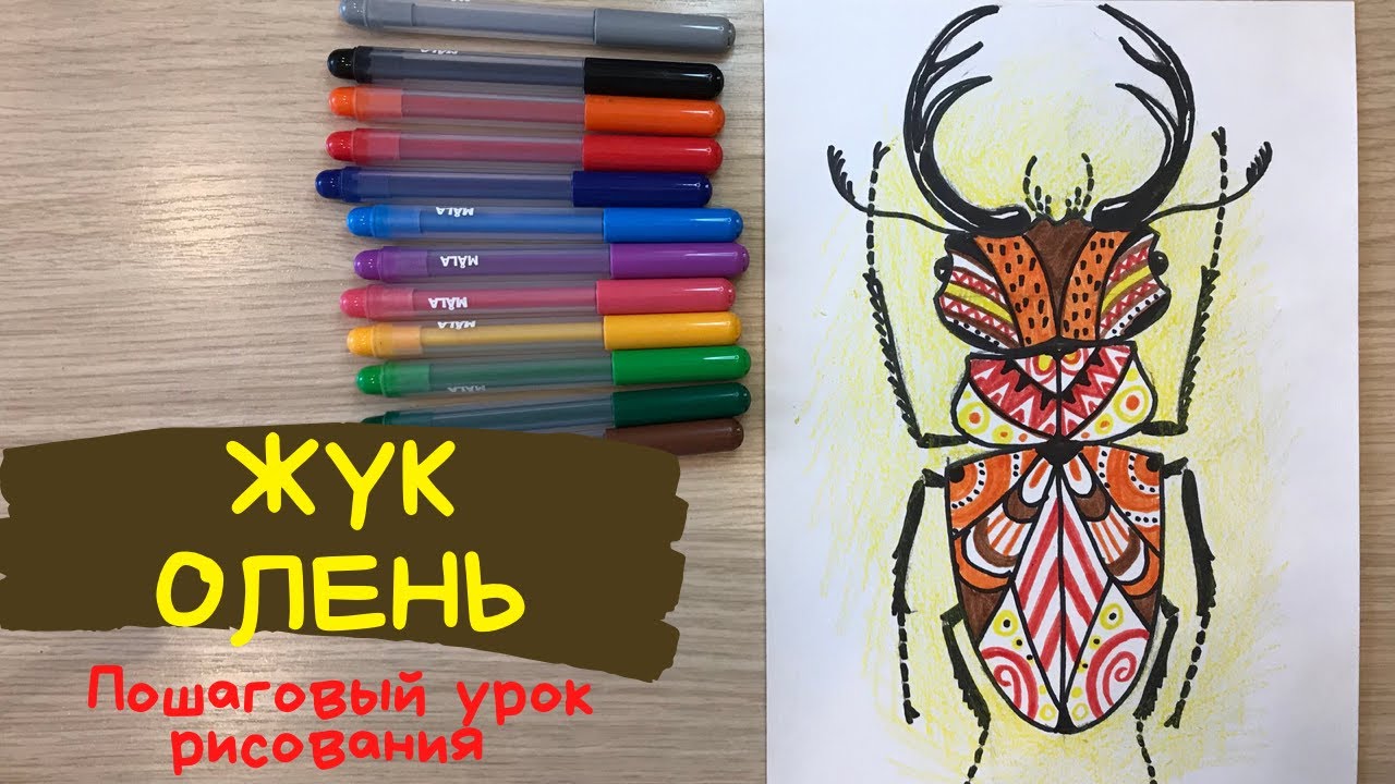 Жук рисунок. Жук рисунок для детей. Жук олень графический рисунок. Как нарисовать жука Насекомое смотреть онлайн