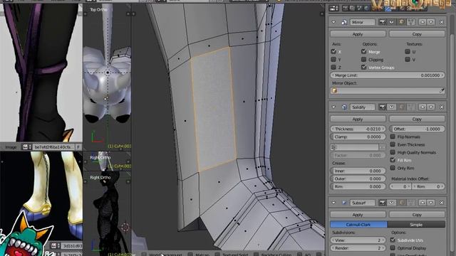 How made 3D armor a Lowpoly Female Furry! Blender Livestream #4 смотреть онлайн