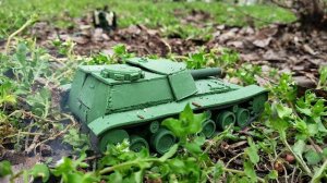 Бой техники из пластилина. Танки из пластилина.