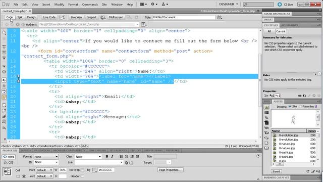 PHP Tutorial: Create an HTML Contact Form Part 1 -HD- смотреть онлайн