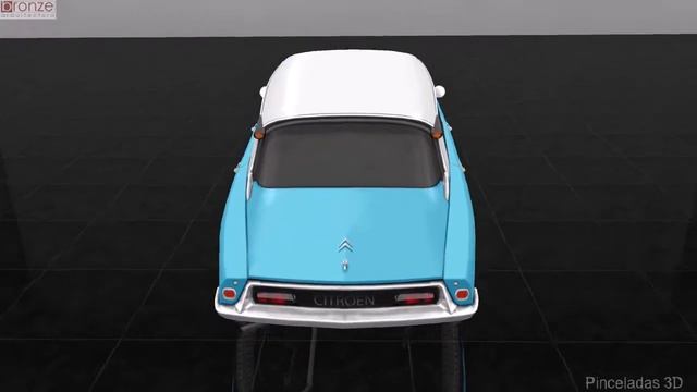 Citroen ID/DS 19, 1955, 3d model смотреть онлайн