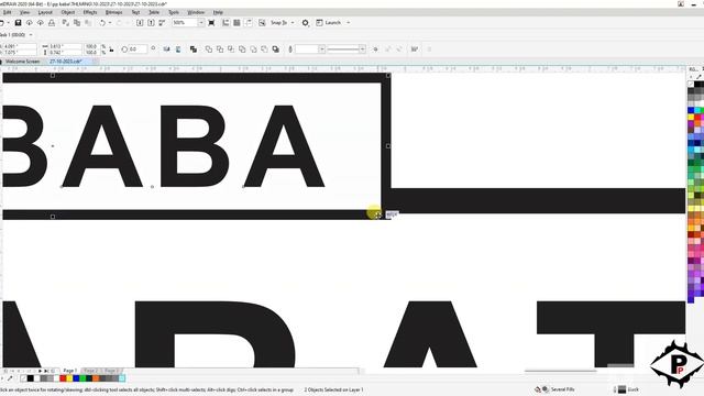 #bharat bharat 3d name designe in coreldraw x20 | #3dbharatdesigne | name 3d designe in coreldraw смотреть онлайн