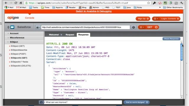 Testing Apex REST Services with Apigee Console смотреть онлайн