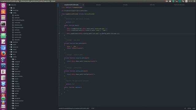 LWAP (Laravel website as package) - Config files (Part 6) смотреть онлайн