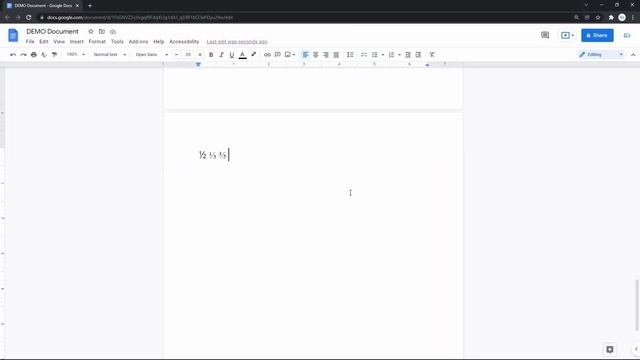 How to Make a Fraction in Google Docs | Insert a Fraction in Google Docs смотреть онлайн